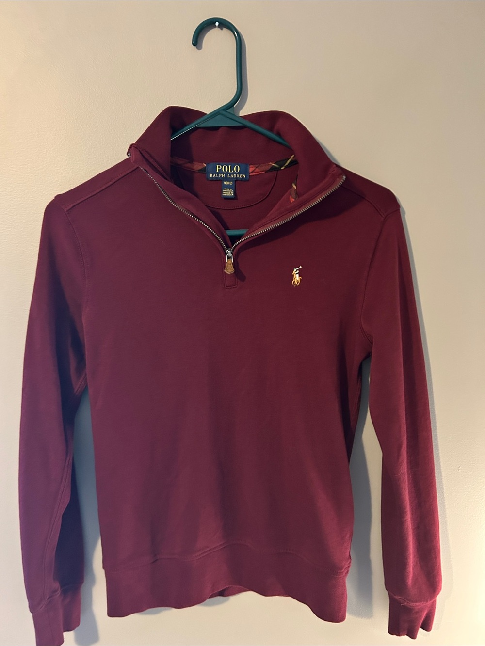 Polo by Ralph Lauren Boy’s Medium Half-Zip Sweater - Burgundy